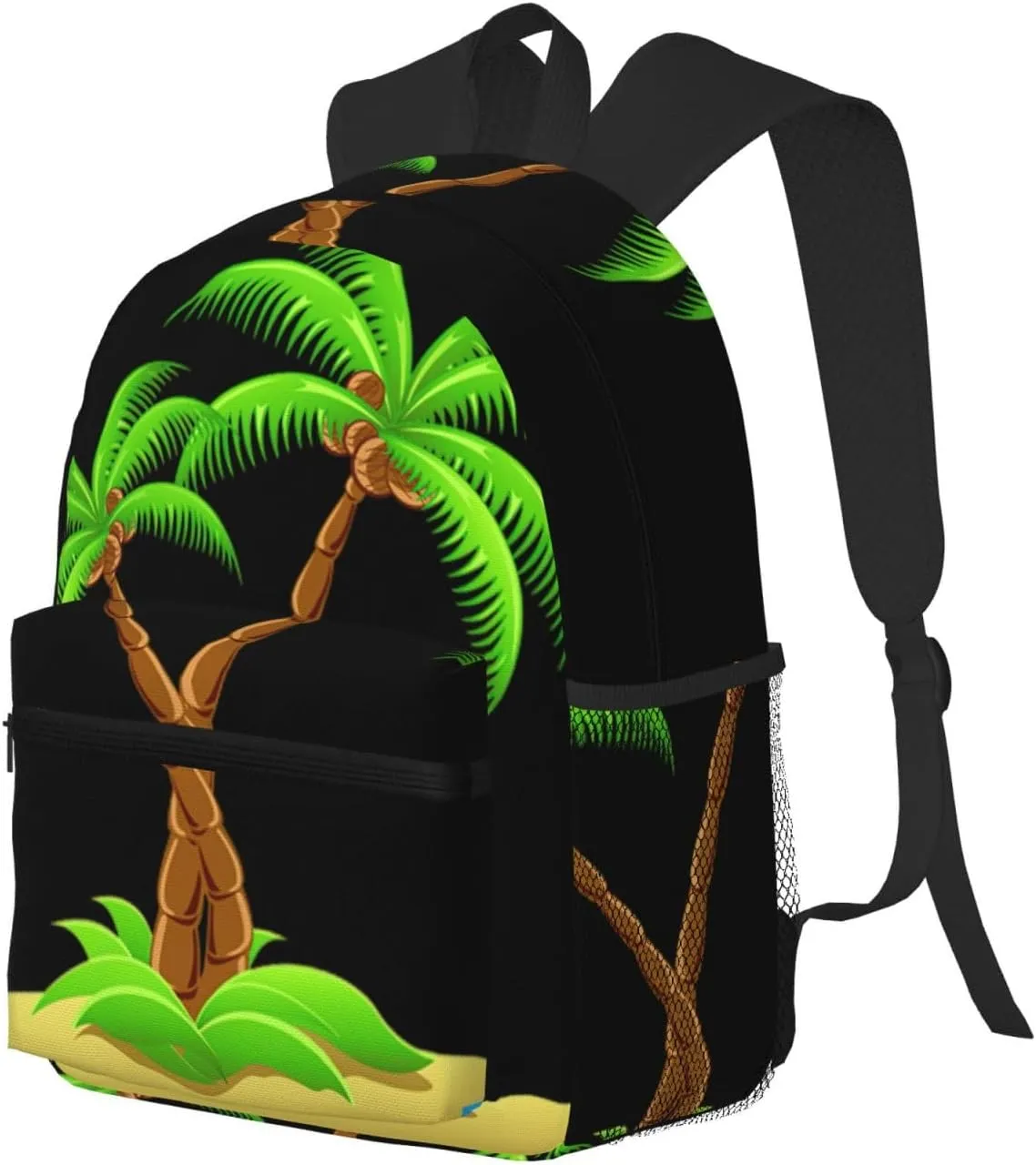 3d Palm Tree Print Backpack For Men And Women Lightweight Backpack Casual Daypack For Workplace Travel