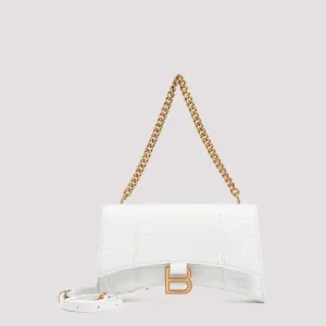 Balenciaga Hourglass Embossed Shoulder Bag