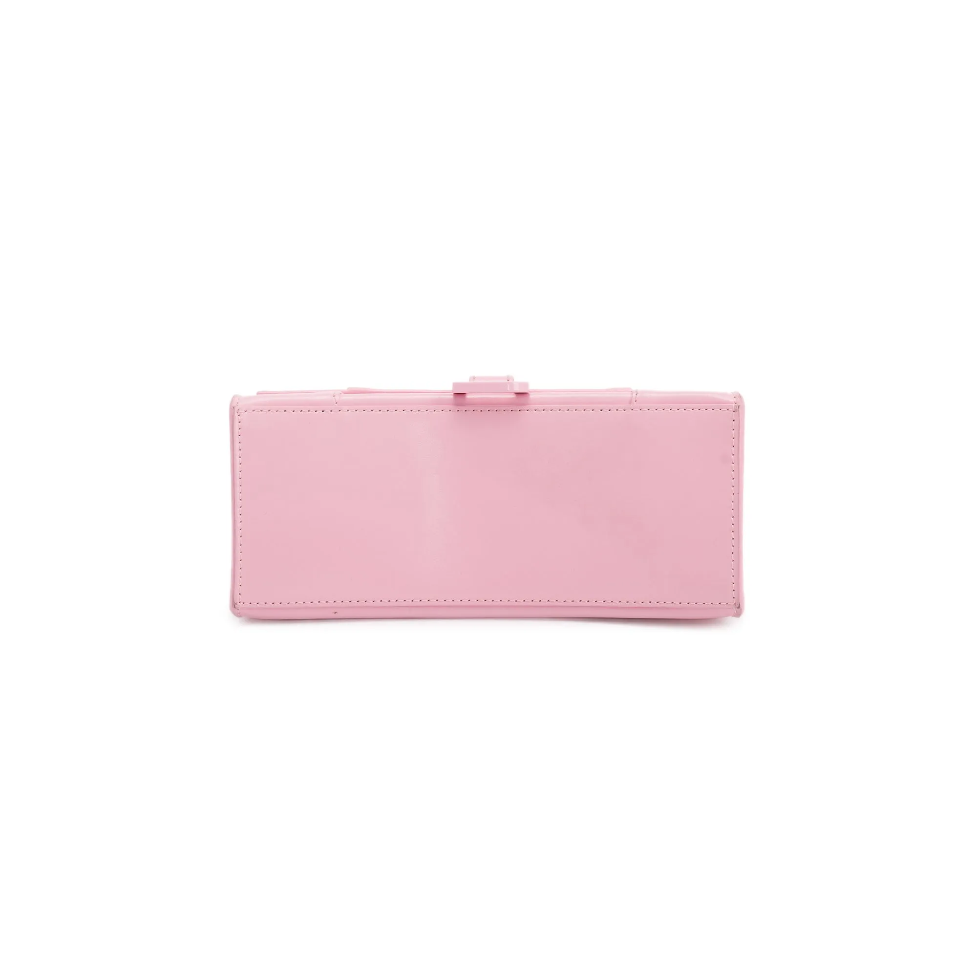 Balenciaga Small Pink Hourglass Top Handle Bag W/ Strap