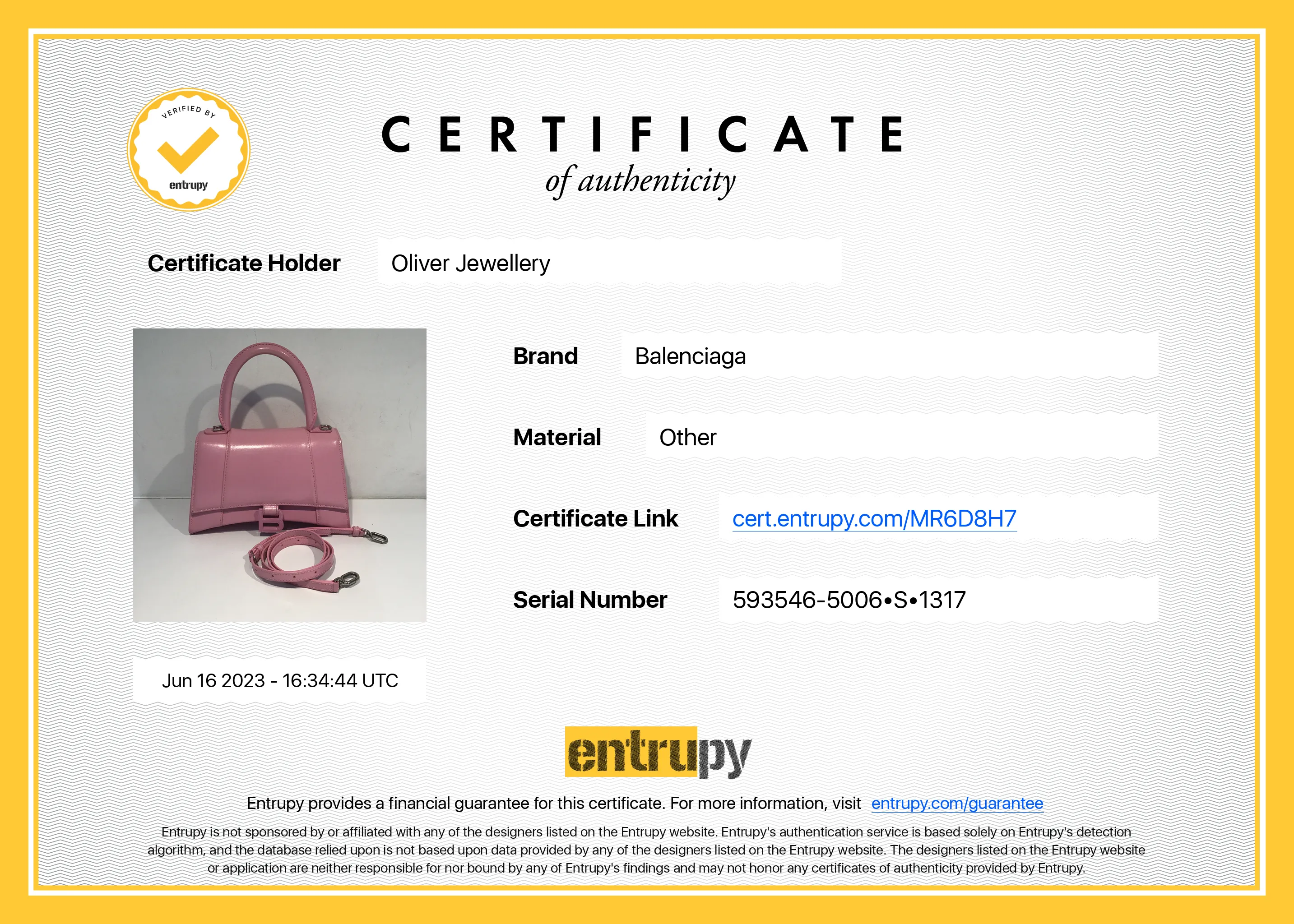 Balenciaga Small Pink Hourglass Top Handle Bag W/ Strap