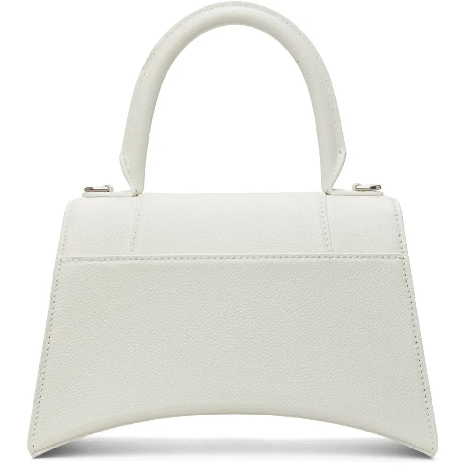 Balenciaga White Small Hourglass Bag