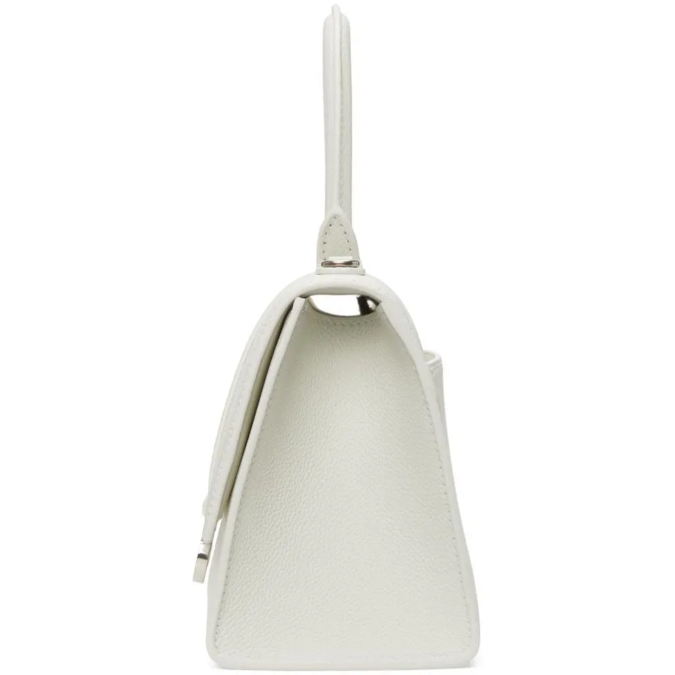 Balenciaga White Small Hourglass Bag