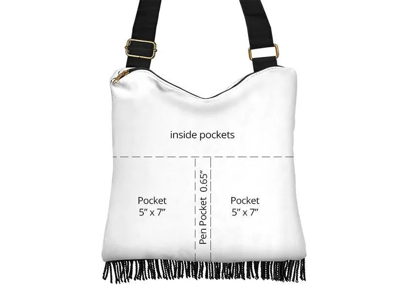 Boho Bag (Canvas) - Dragonfly | Hobo Slouchy Bag Crossbody, Shoulder Bags for Women Hobo, Pattern Hobo Bag, Boho Hobo Bag