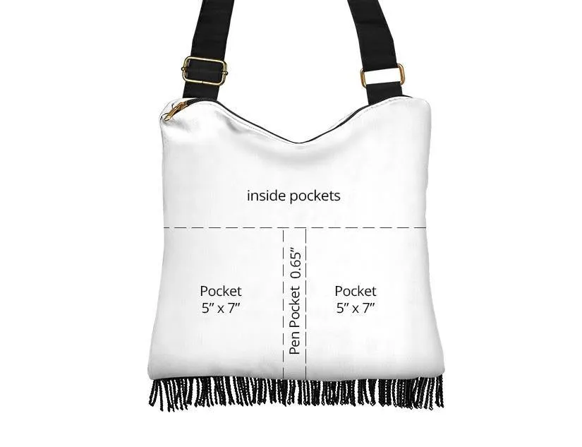 Boho Bag (Canvas) - Saxophone | Hobo Slouchy Bag Crossbody, Shoulder Bags for Women Hobo, Boho Hobo Bag, Canvas Hobo Bag