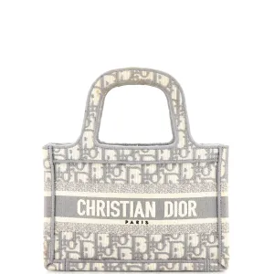 Book Tote Embroidered Canvas Mini