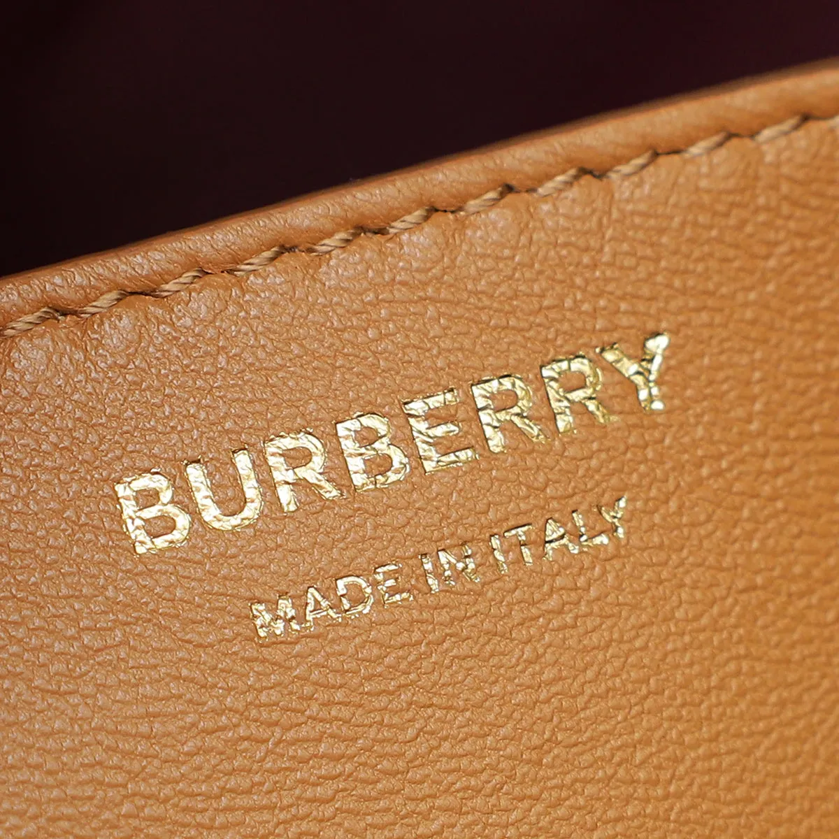 Burberry Maple Brown Lola Bucket Small Bag