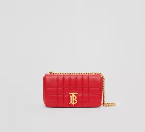 BURBERRY QUILTED LEATHER MINI LOLA BAG