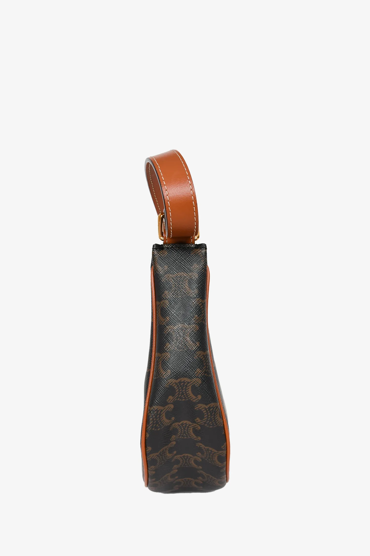 Celine 2022 Brown Triomphe Canvas/Leather Ava Bag