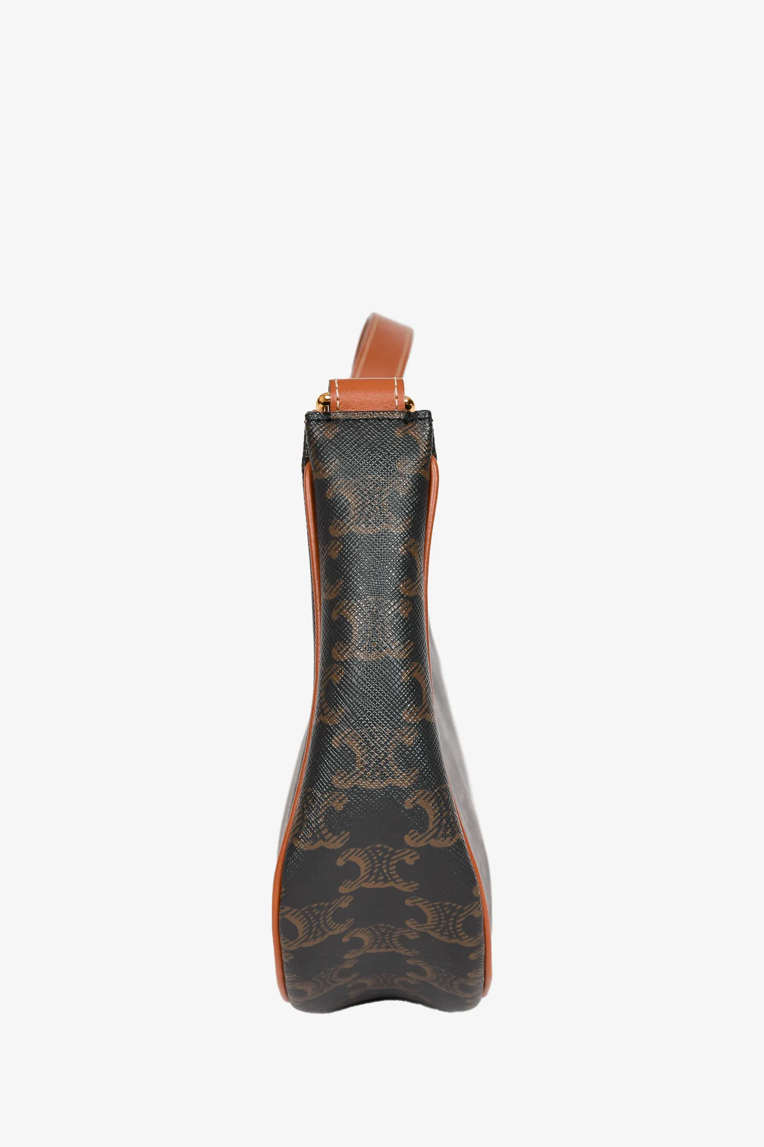 Celine 2022 Brown Triomphe Canvas/Leather Ava Bag
