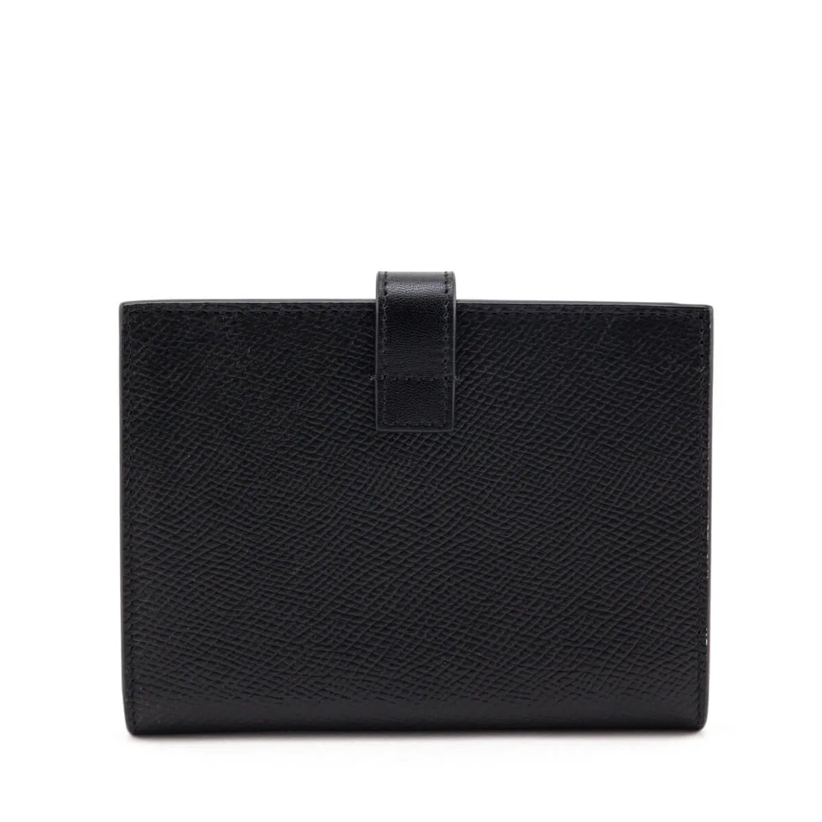 Celine Black Grained Calfskin Medium Multifunction Strap Wallet