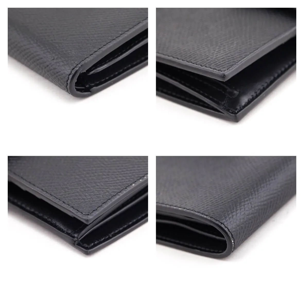Celine Black Grained Calfskin Medium Multifunction Strap Wallet
