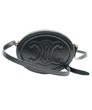 CELINE Crossbody Oval Purse Cuir Triomphe in smooth calfskin ASL10454