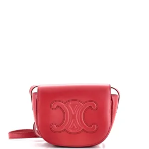 CELINE Cuir Triomphe Folco Bag Leather