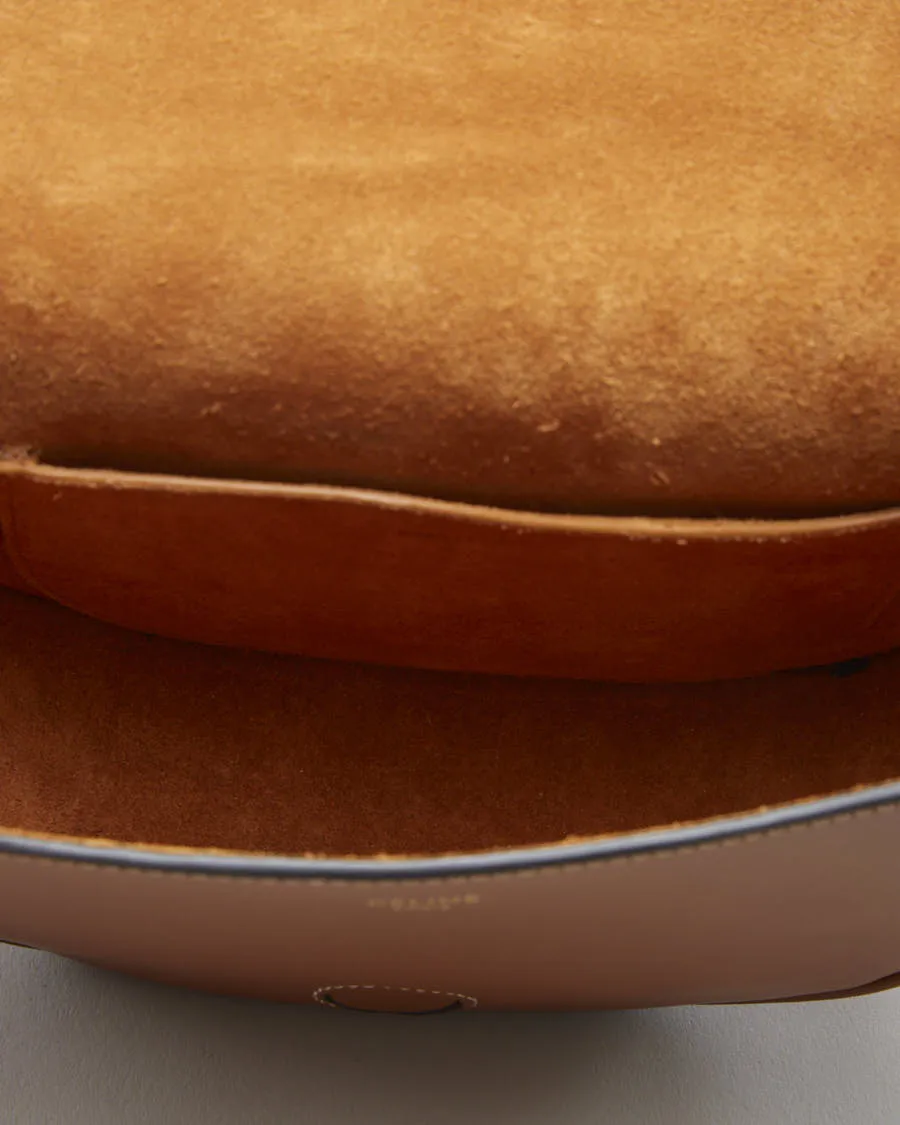 Celine Folco Cuir Triomphe Brown Calfskin Bag - O/S