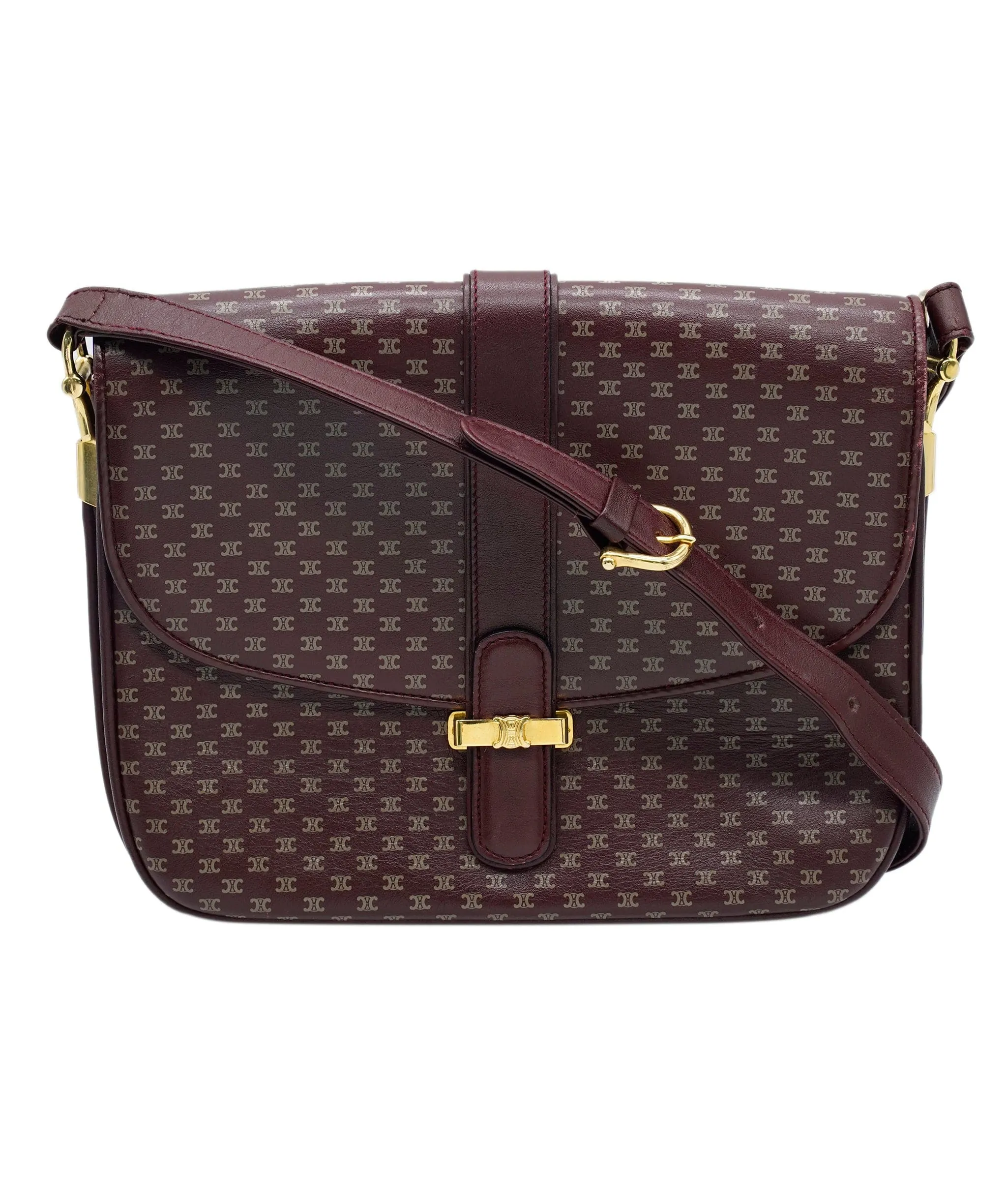 Celine Macdama Leather Vintage Shoulder Bag PXL2531