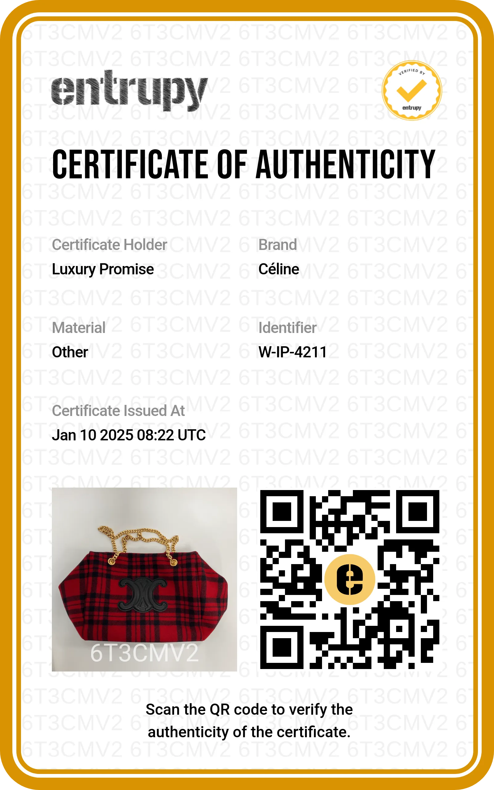 Celine Triomphe Tartan Red / Black Tote Bag 122250972