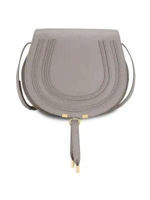 CHLOÉ  MARCIE MEDIUM CALFSKIN LEATHER SADDLE BAG