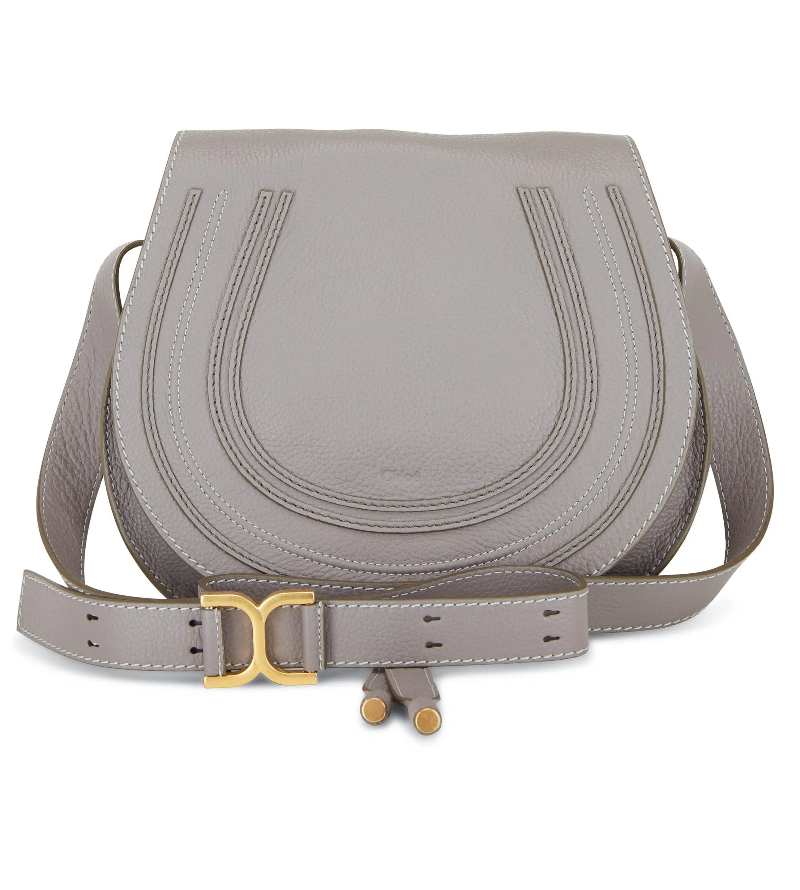 CHLOÉ  MARCIE MEDIUM CALFSKIN LEATHER SADDLE BAG