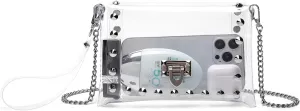 Clear Purse Stadium Approved,Small Clear Crossbody Bag for Women,Fashion See Through Clutch Shoulder Bag