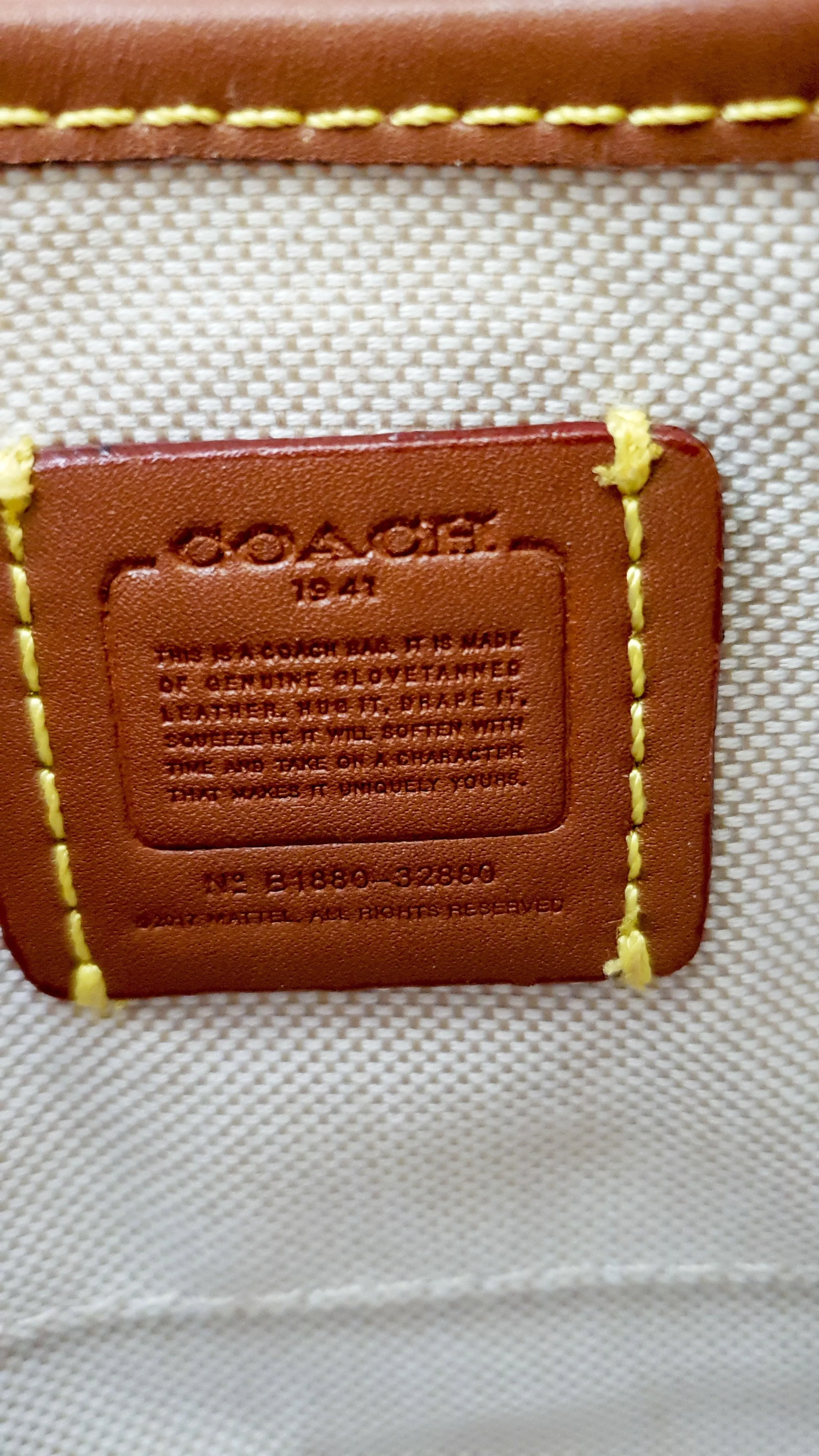 Coach 1941 Mini Duffle 12 Bag in Red smooth Glovetanned Leather with Zip Top & Border Rivets- Crossbody bag - Coach 32880