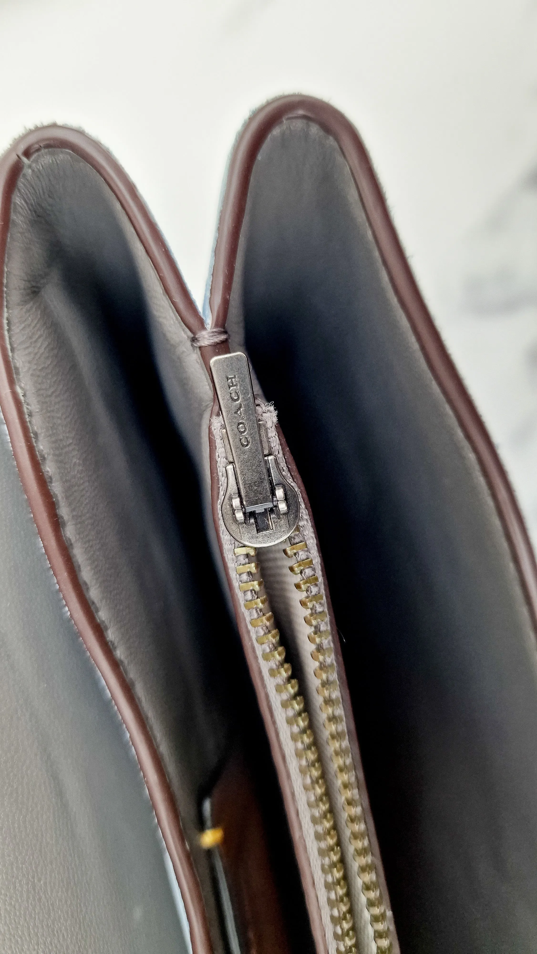 Coach 1941 Swagger Crossbody Chambray Blue Suede & Smooth Leather - Clutch Shoulder Bag Coach 25833