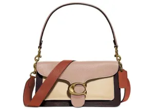 Coach Color Block Tabby Shoulder Bag 26 Taupe Ginger