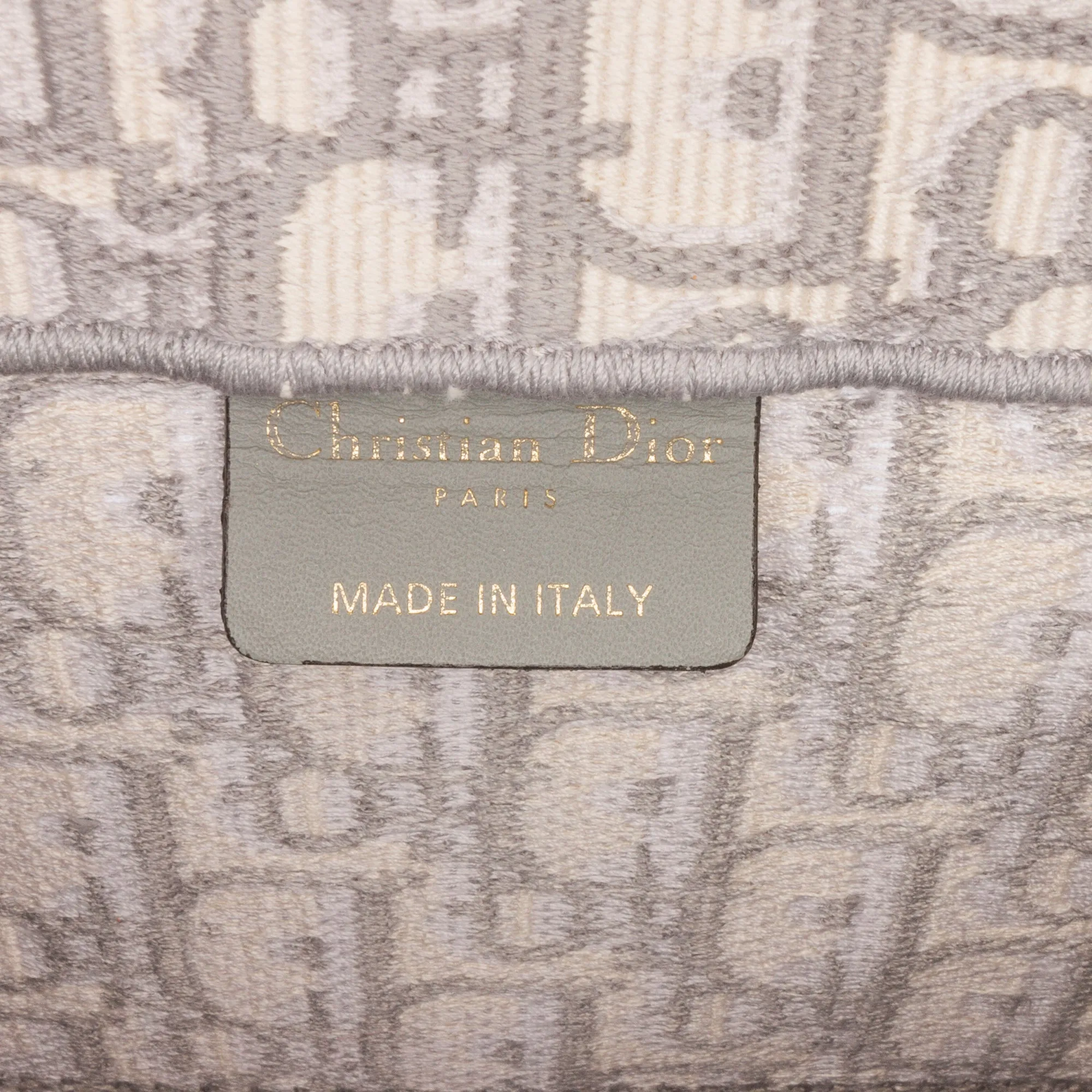 Dior Book Tote Medium Grey Oblique Canvas