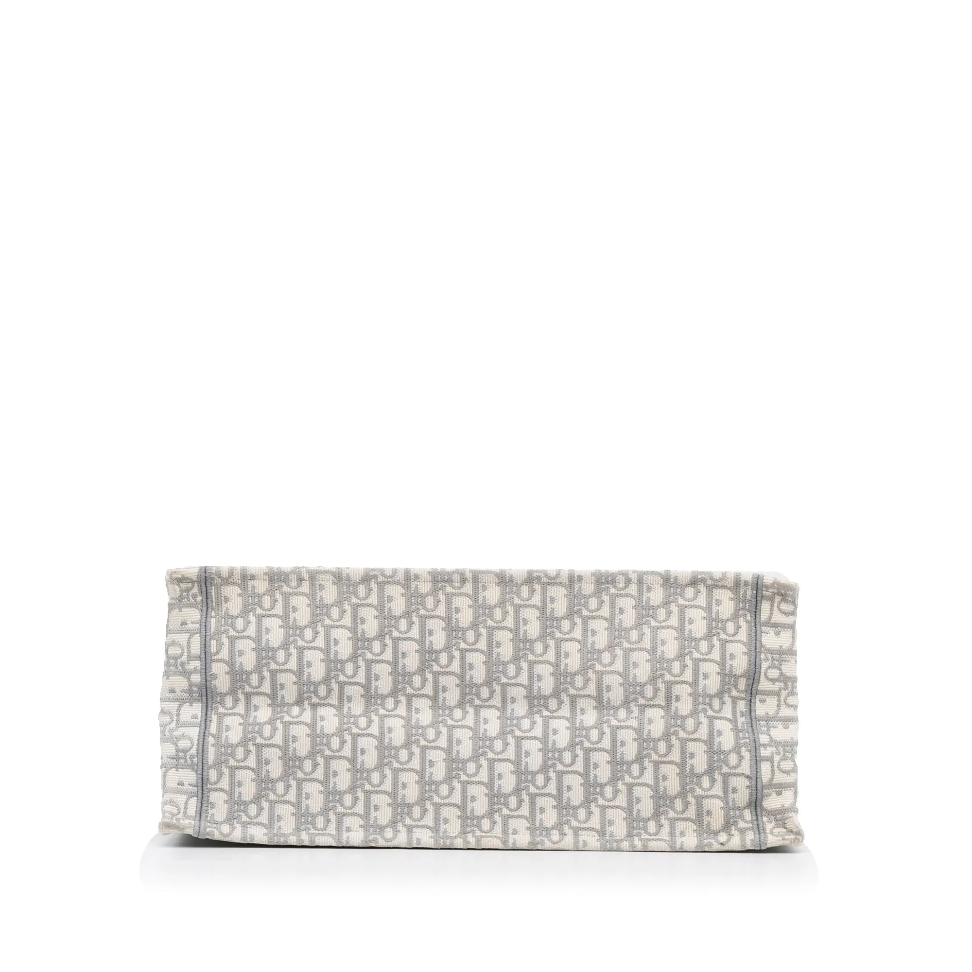 Dior Book Tote Medium Grey Oblique Canvas