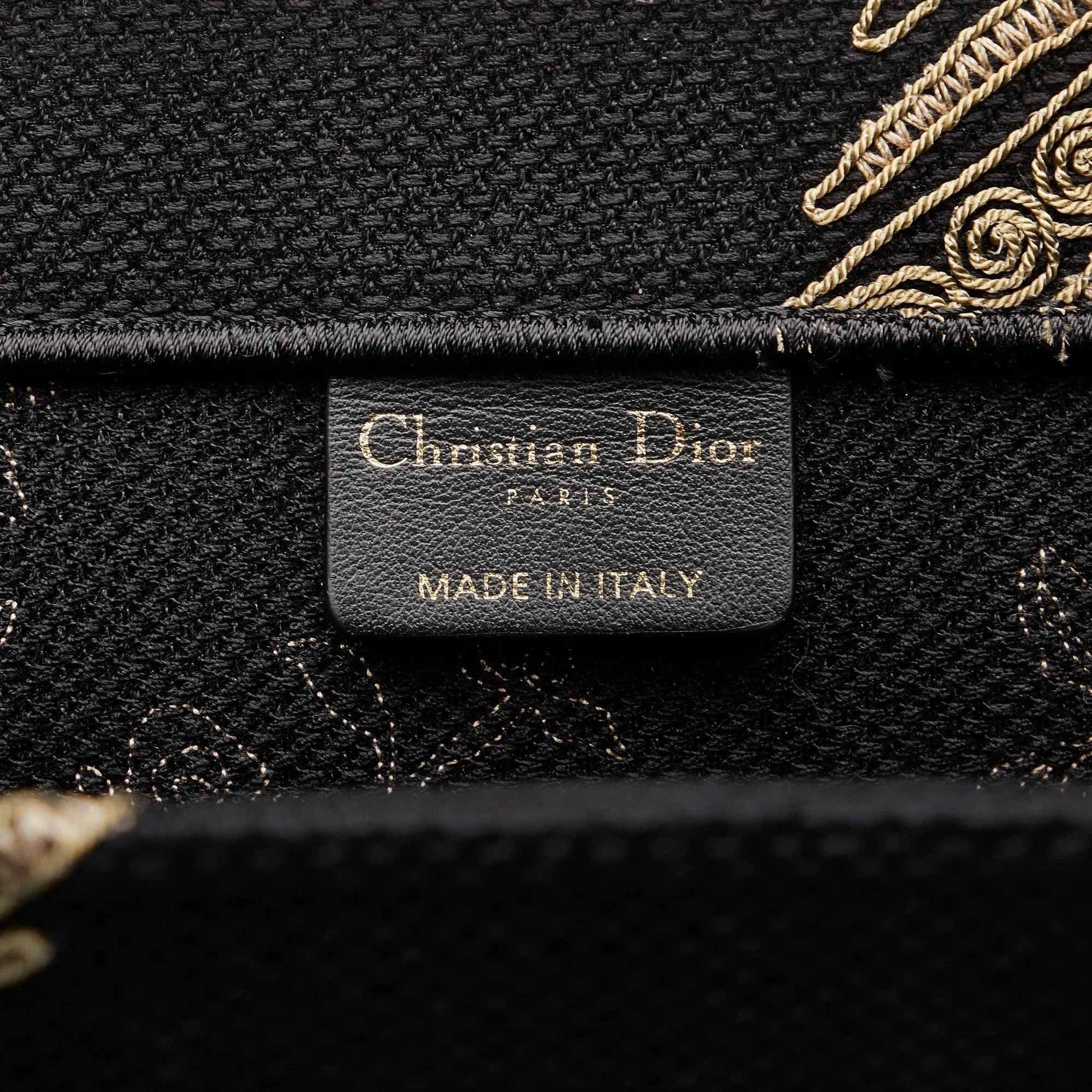 DIOR Large Ornamental Cornely Book Tote Tote Bag