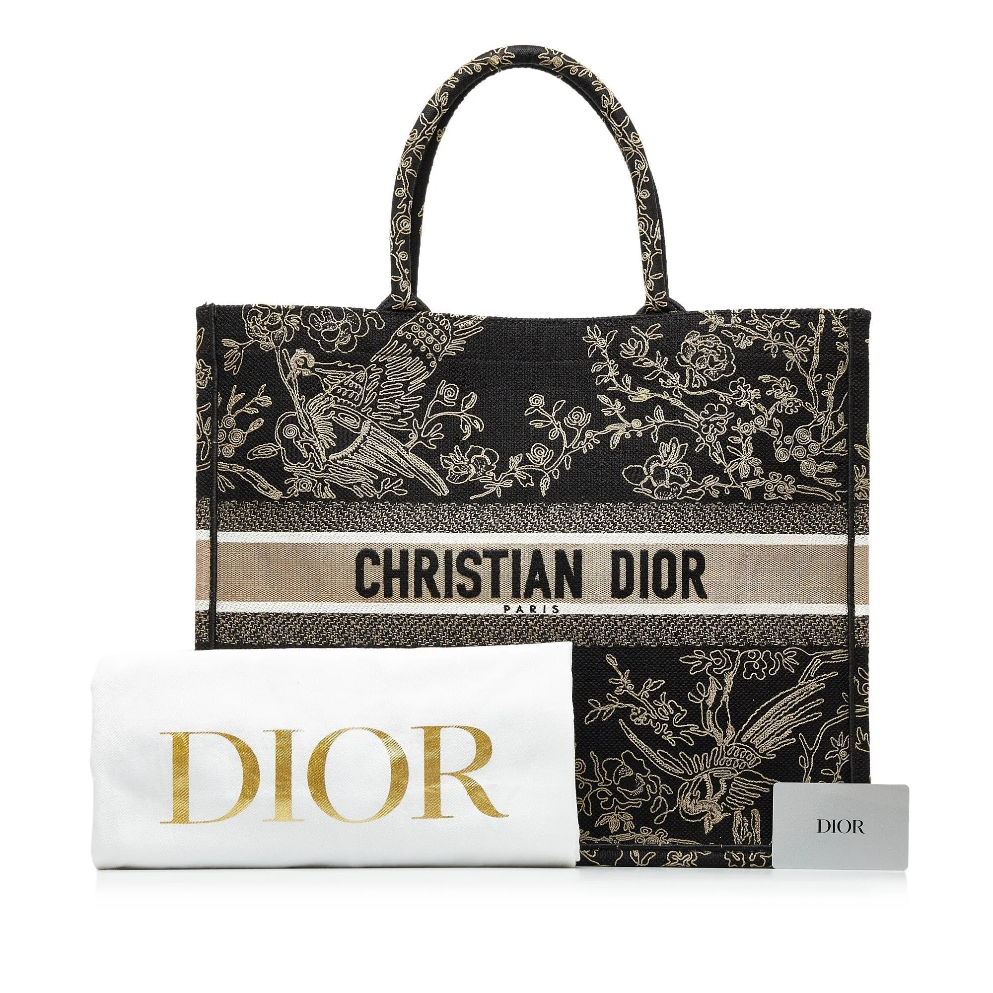 DIOR Large Ornamental Cornely Book Tote Tote Bag