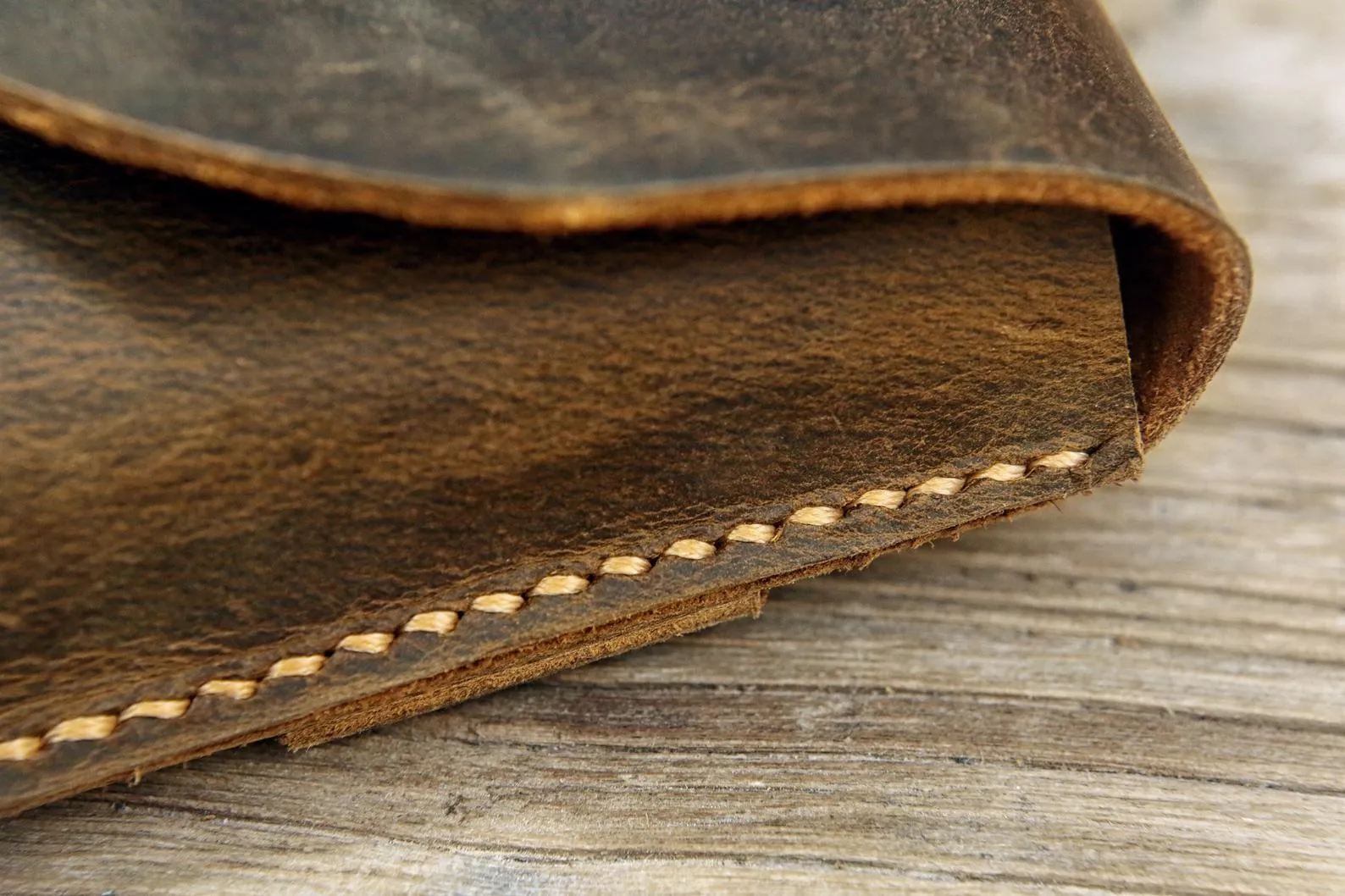 Distressed leather phone crossbody sling bag