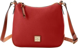 Dooney & Bourke Women's Crossbody Hobo in Pebble Grain Leather, Medium Handbag with Adjustable & Detachable Shoulder Strap
