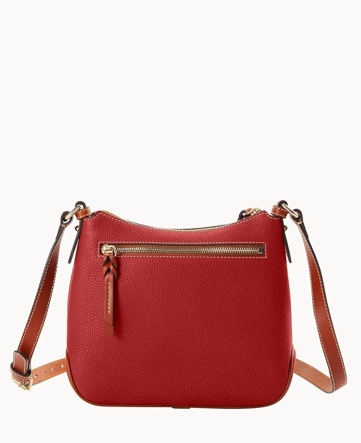 Dooney & Bourke Women's Crossbody Hobo in Pebble Grain Leather, Medium Handbag with Adjustable & Detachable Shoulder Strap