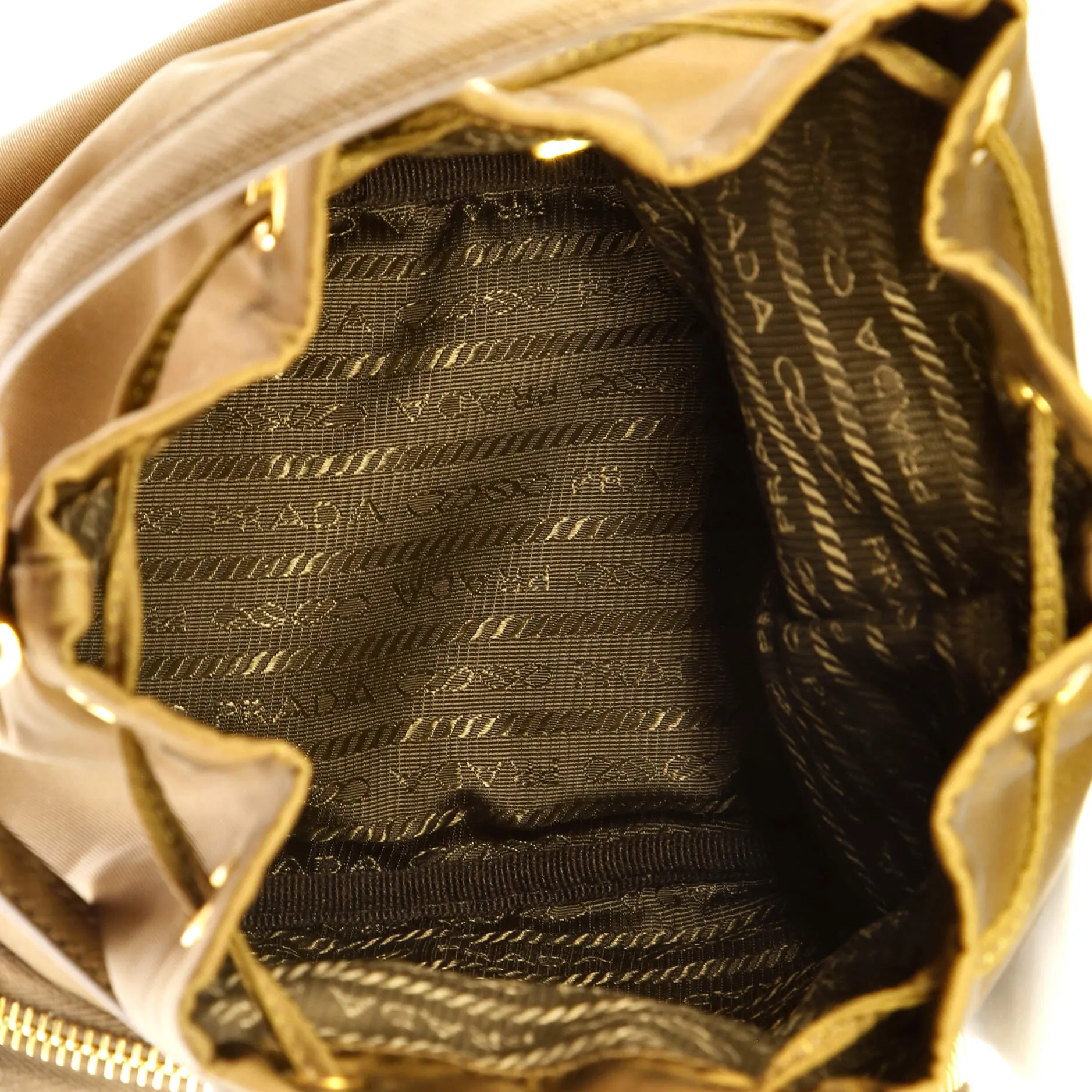 Drawstring Bucket Bag Tessuto Small