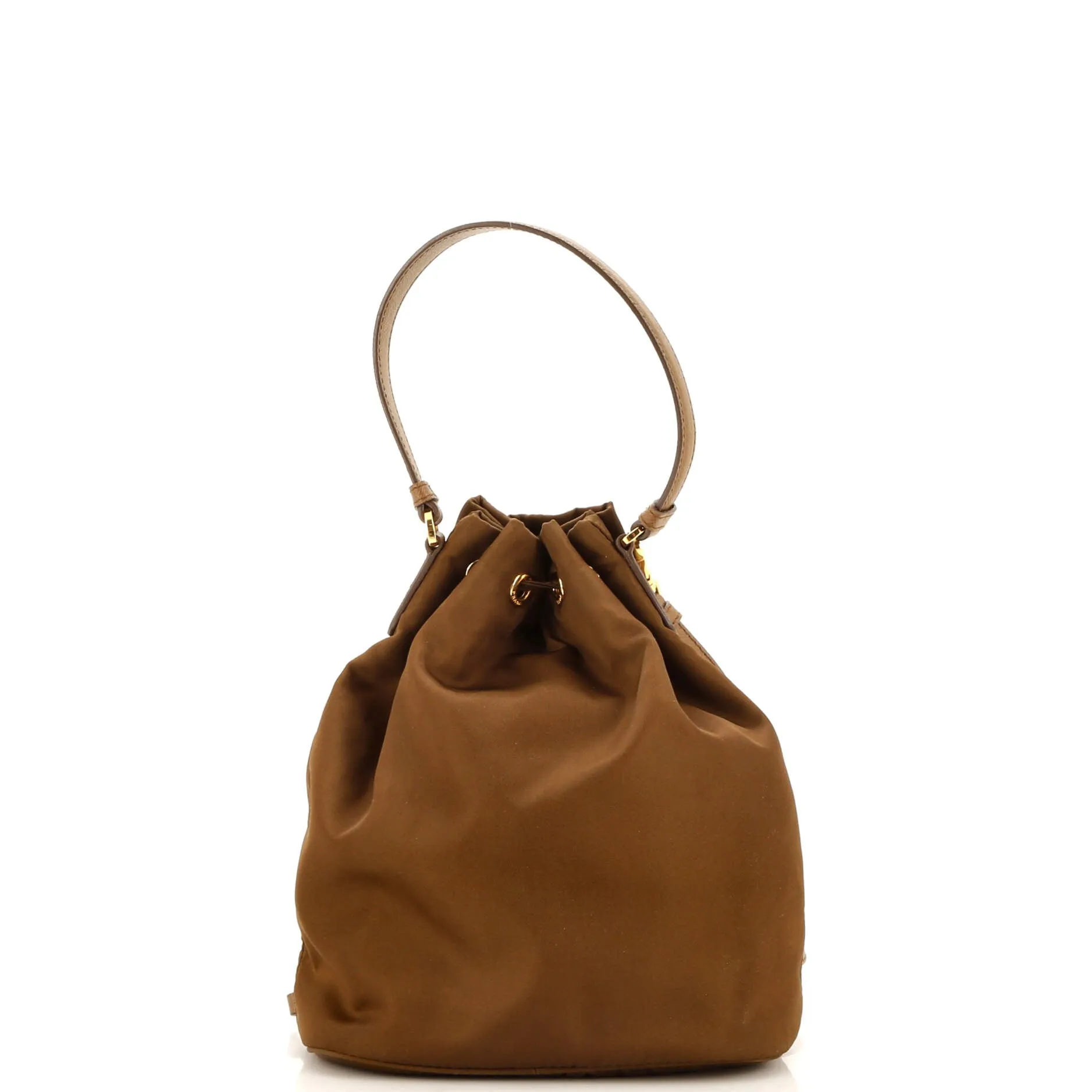 Drawstring Bucket Bag Tessuto Small