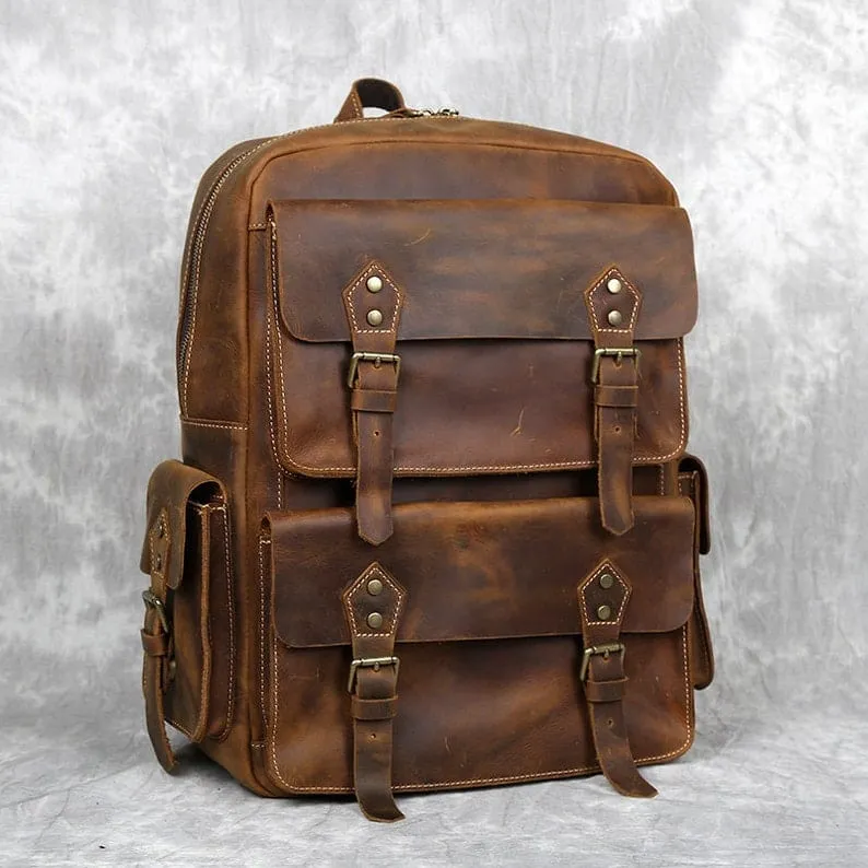 Genuine Leather Backpack