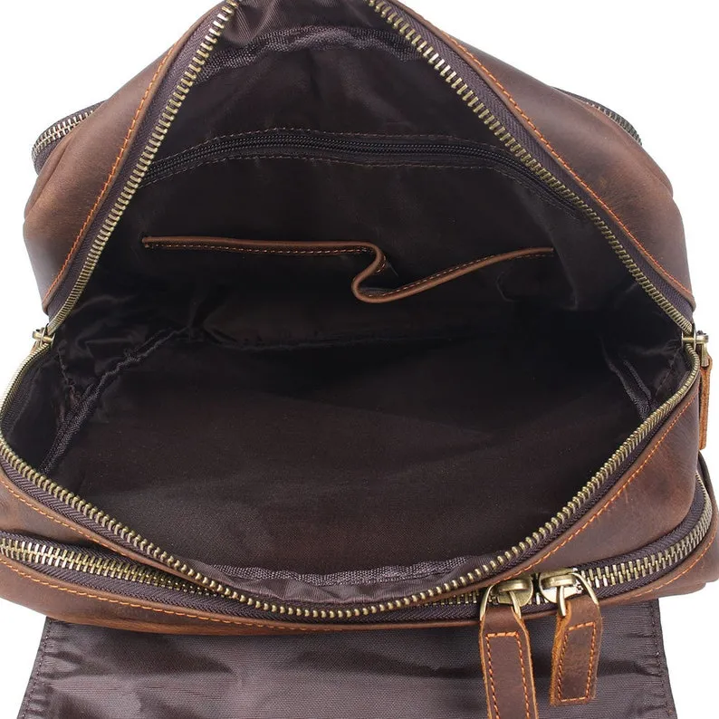 Handmade Full Grain Leather Backpack