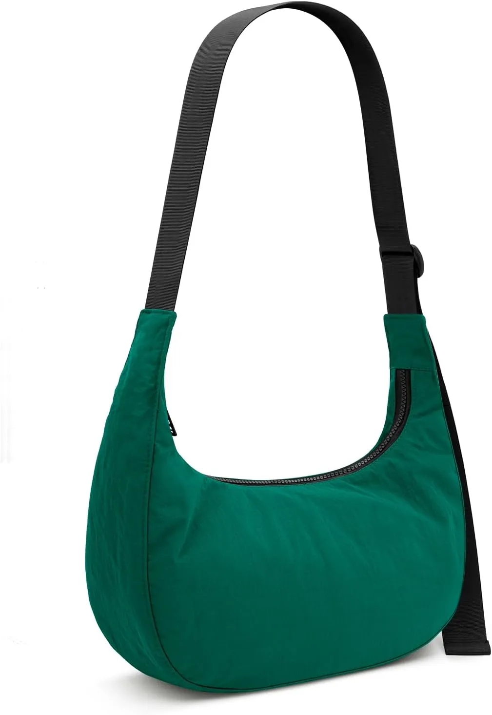 Iioscre Medium Crossbody Crescent Bag for Women Men Trendy, Nylon Crossbody Hobo Bag with Adjustable Strap and Inner Pockets.