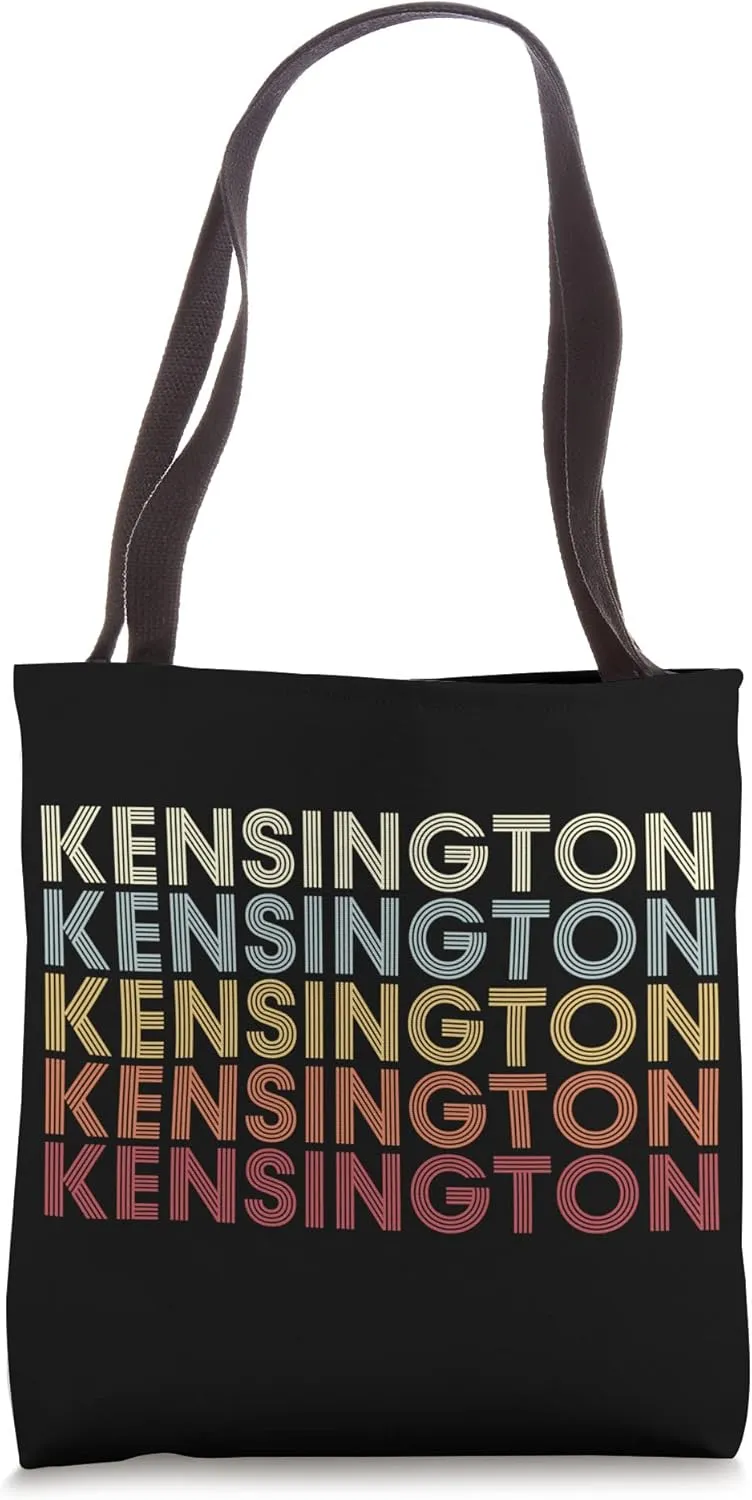 Kensington New Hampshire Kensington NH Retro Vintage Text Tote Bag