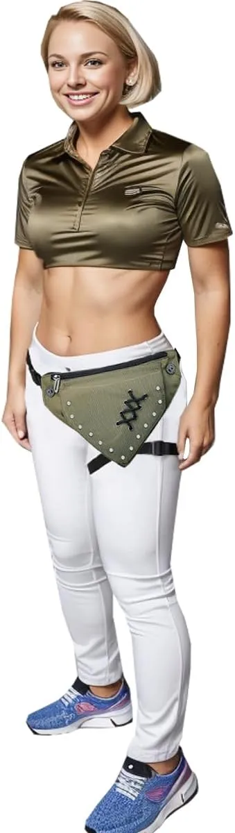 Larswon Renaissance Bag Leg Pouch for Women Renaissance Belt Festival Hip Thigh Pack