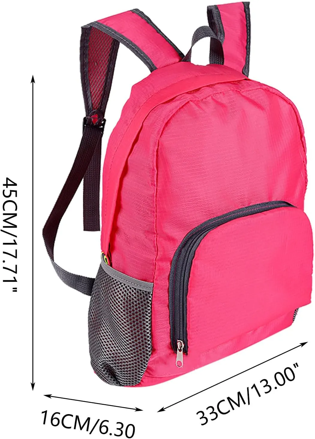 Leisure Large Capacity Outdoor Lightweight Water Proof Foldable Backpack Boy Kid School (Orange, One Size)