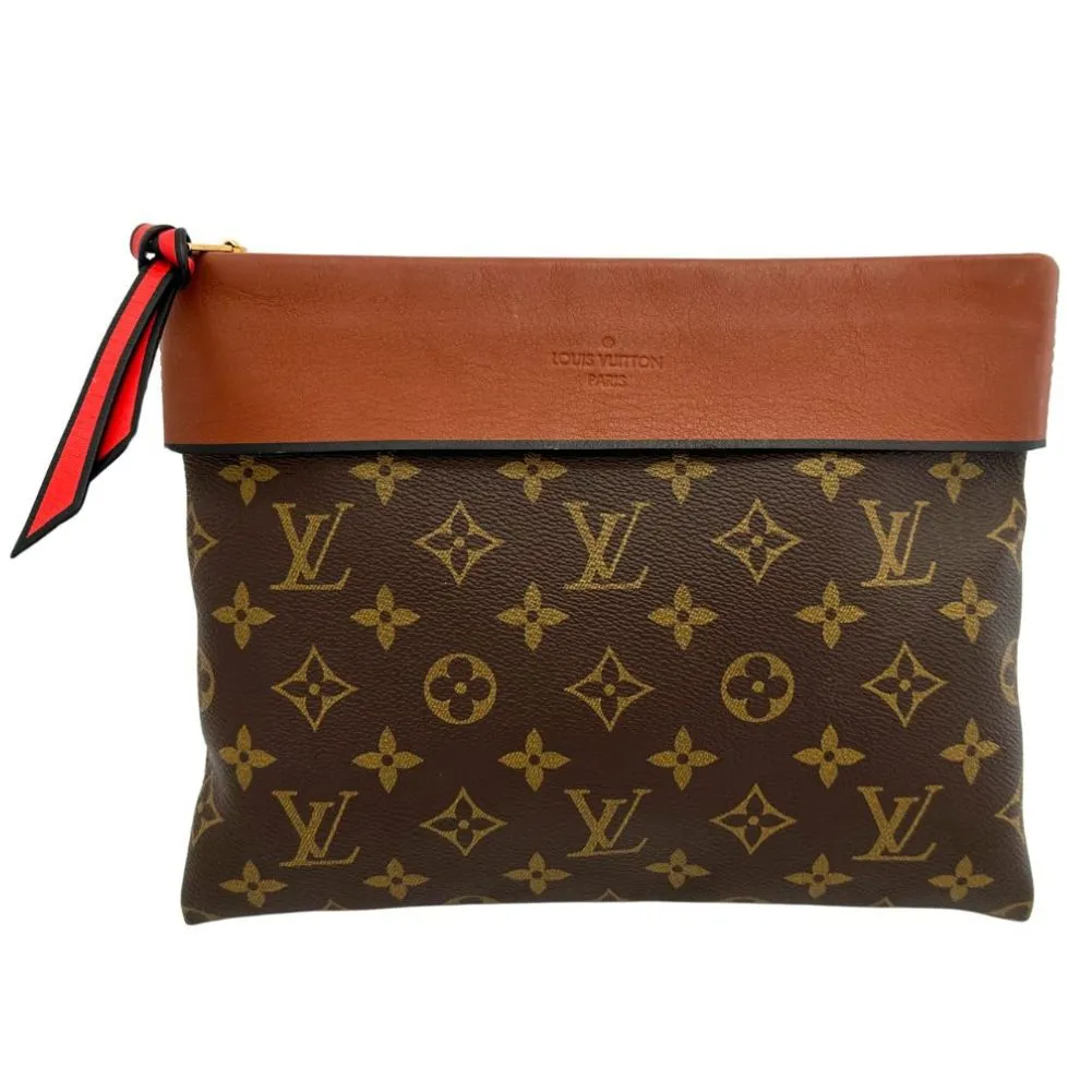 Louis Vuitton Tuileries  Canvas Clutch Bag ()