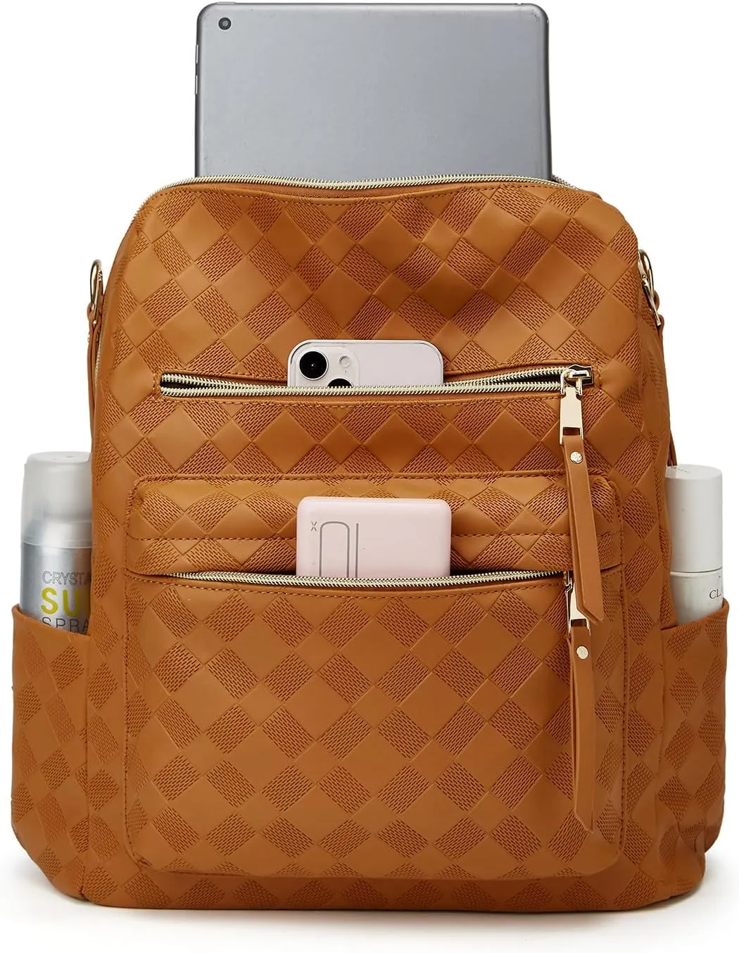 Makes Backpack Purse for Women PU Leather Travel Satchel Handbag Convertible Design Bag with Purse 2 Piece