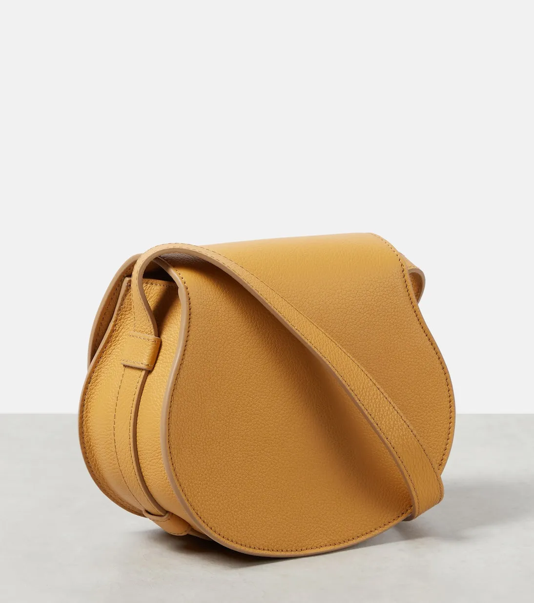 Marcie Chloé Mini Leather Shoulder Bag, Yellow
