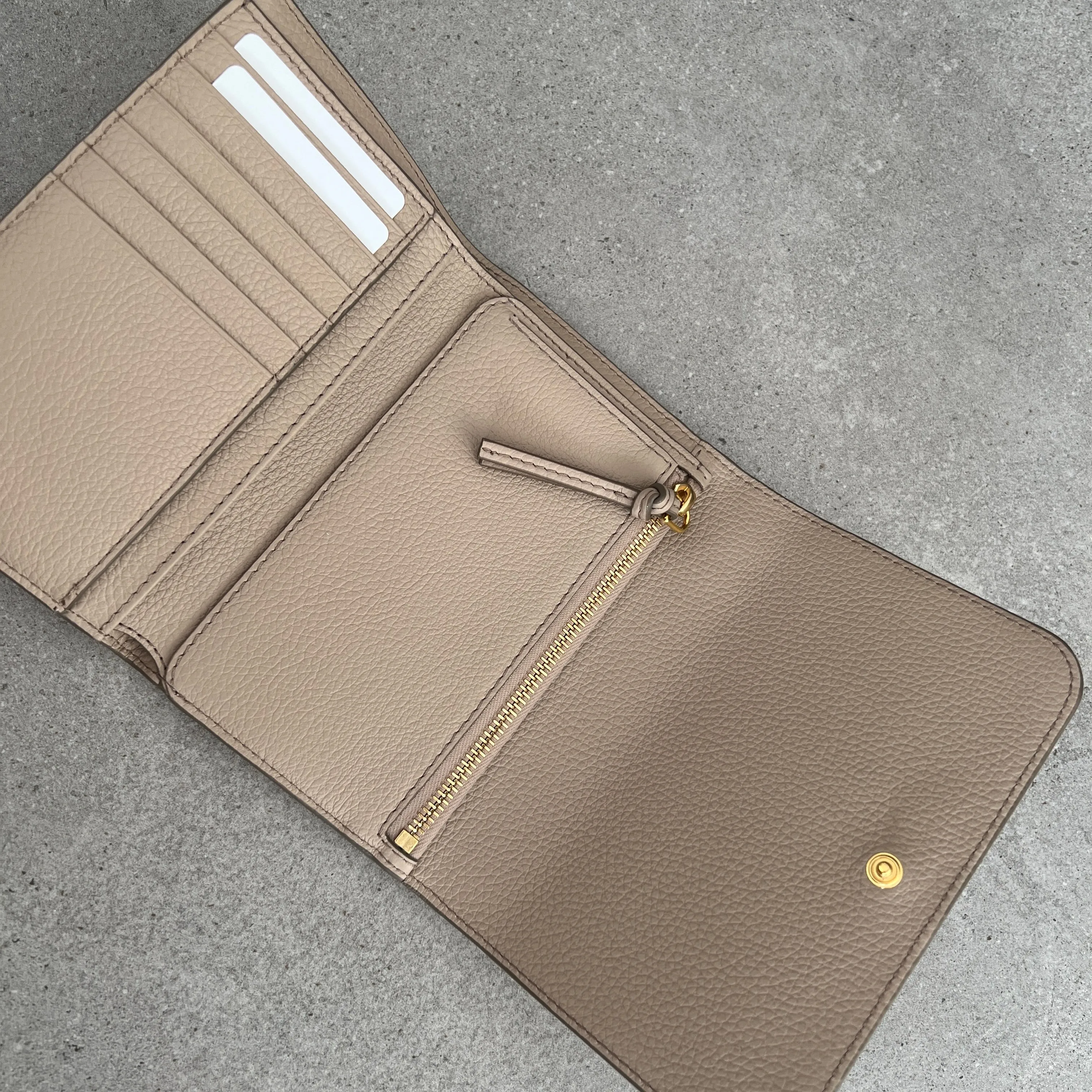 Marcie Compact Wallet, Floral Grey