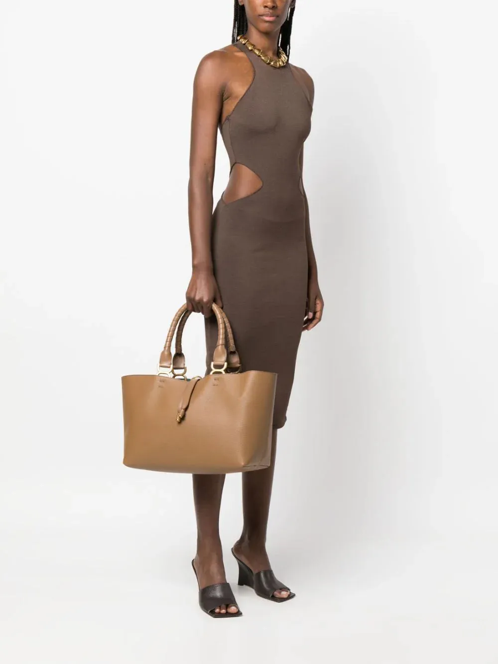 Marcie leather tote bag