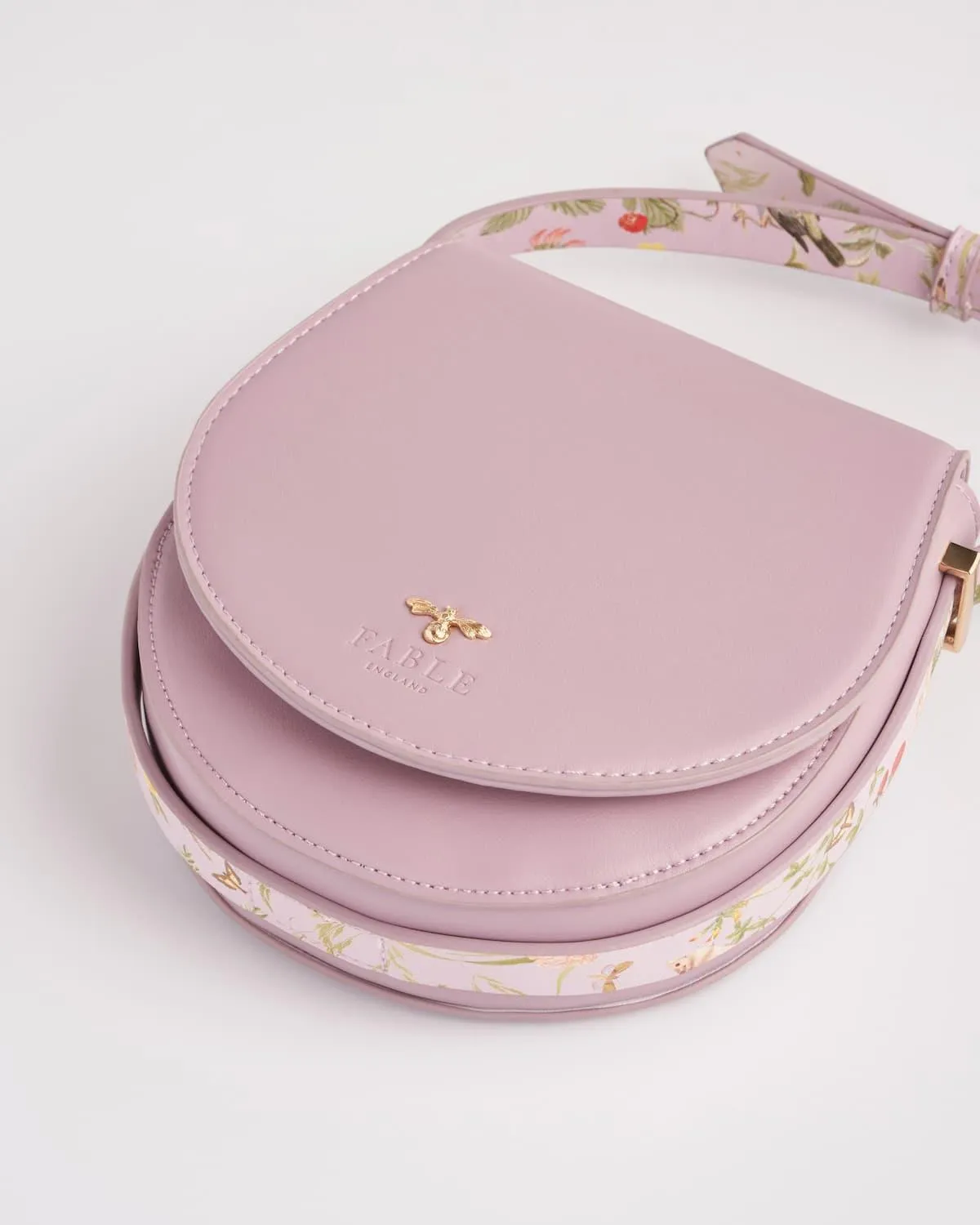 Meadow Creatures Lilac Saddle Bag