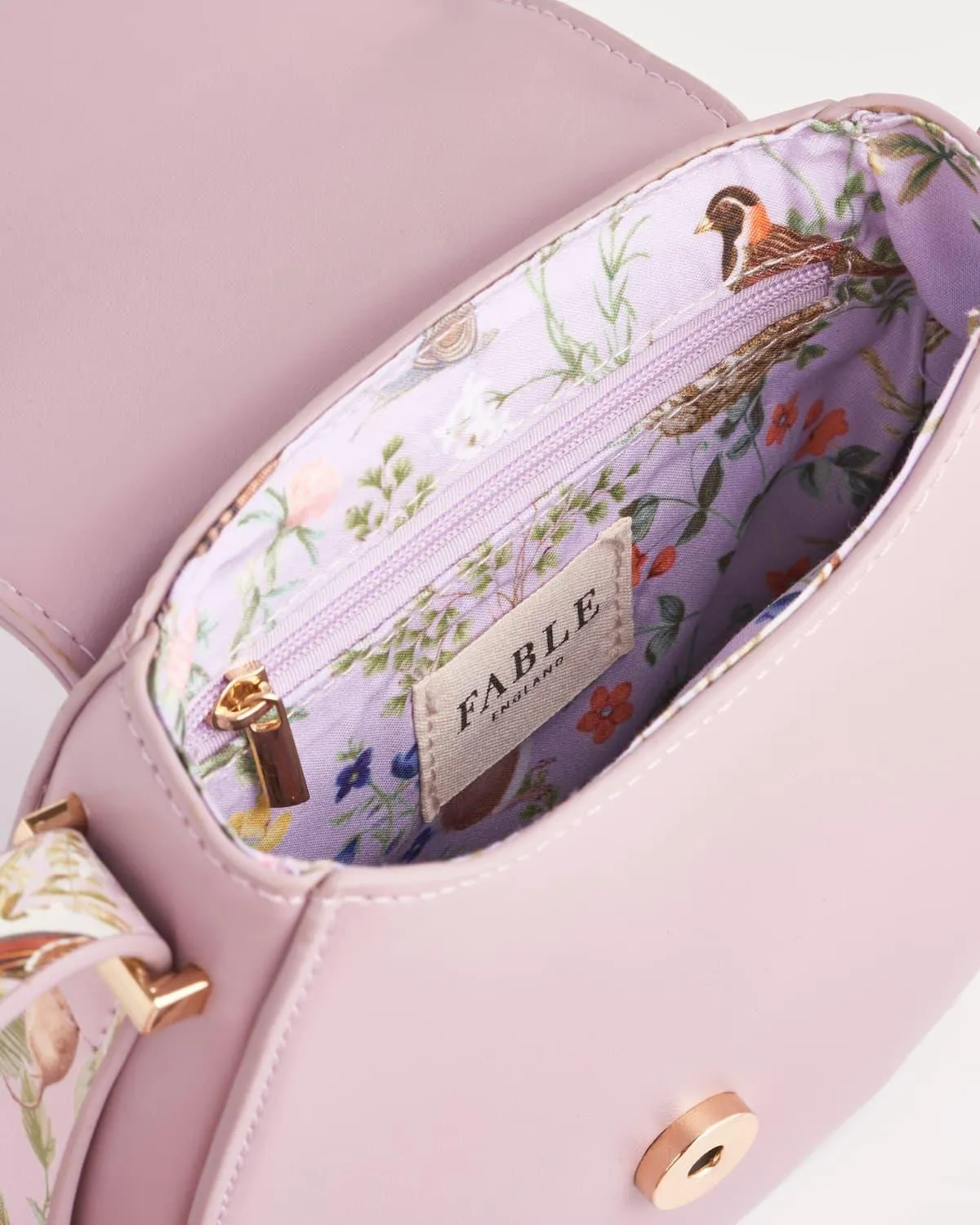 Meadow Creatures Lilac Saddle Bag