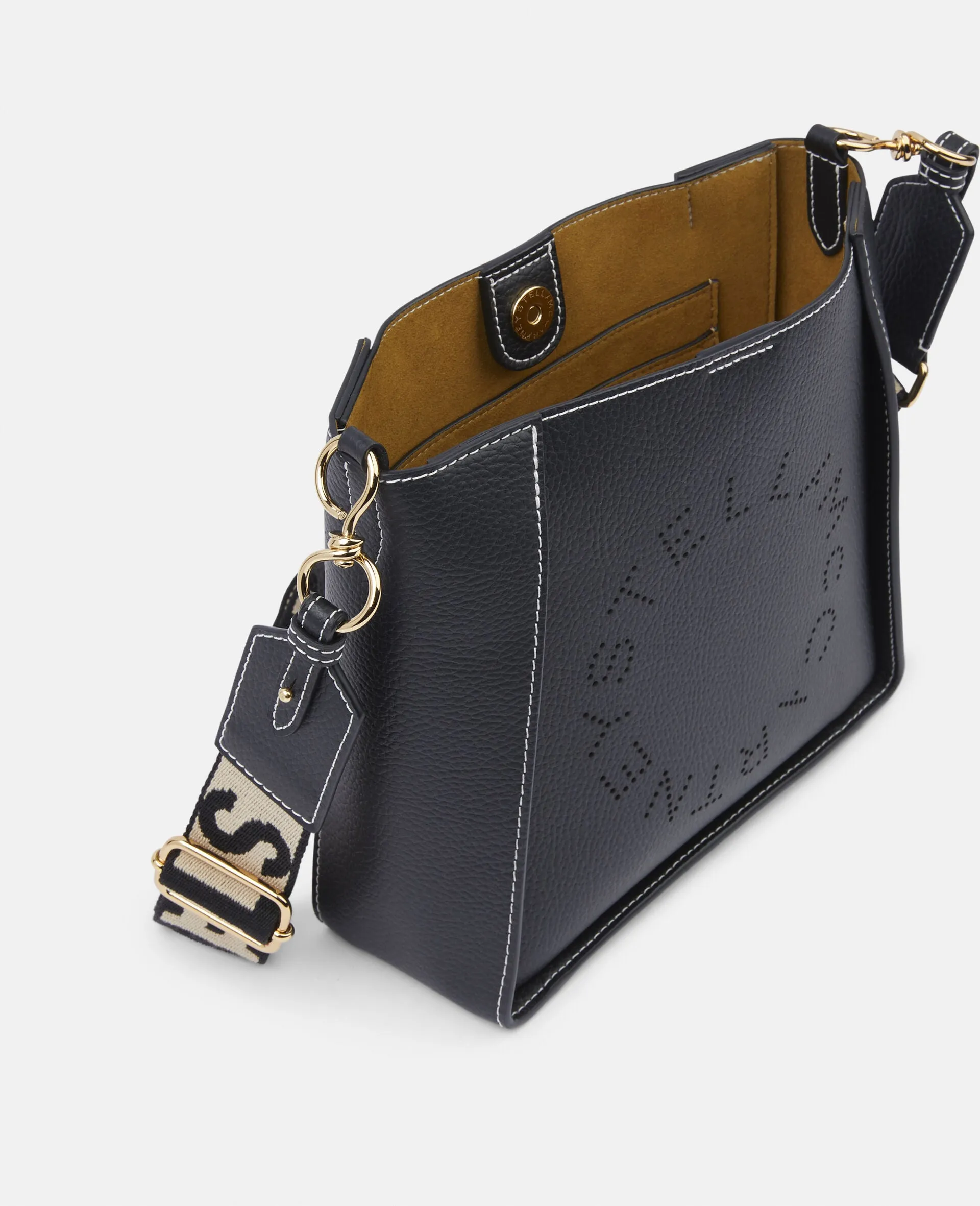 Mini Crossbody Bag Embossed Grainy Mat - Black