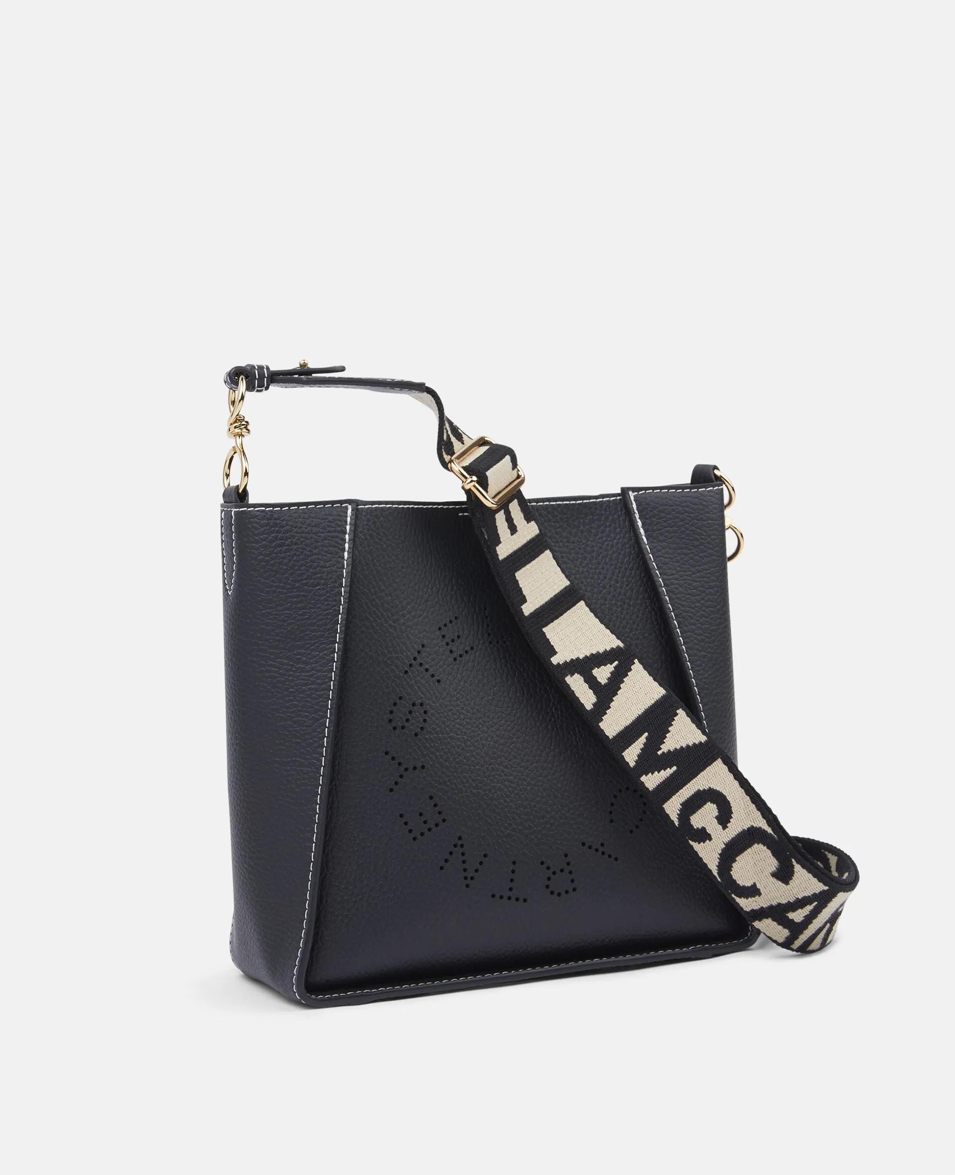 Mini Crossbody Bag Embossed Grainy Mat - Black